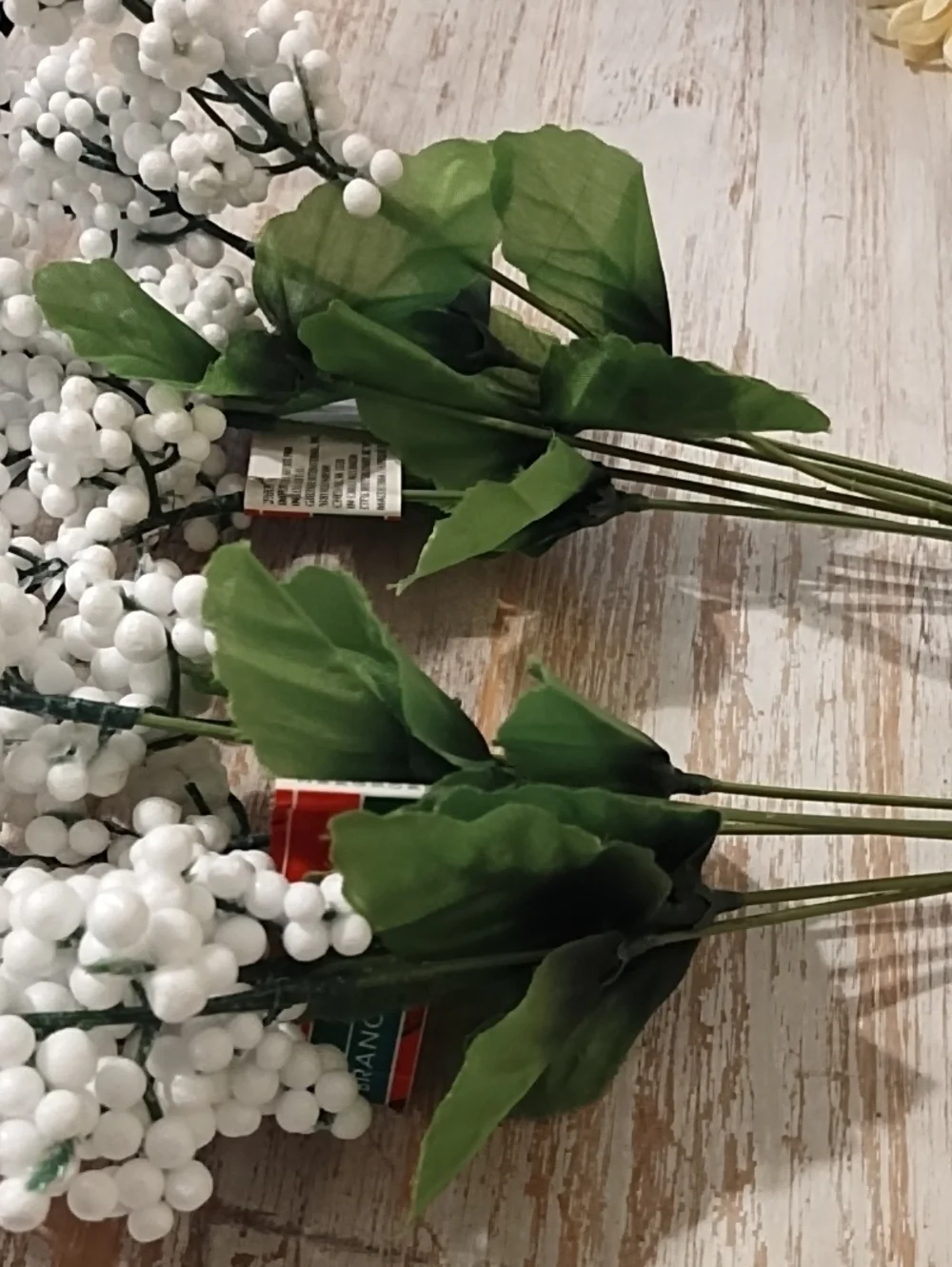 Artificial Cream Floral Bouquet Stems - Home Accents
